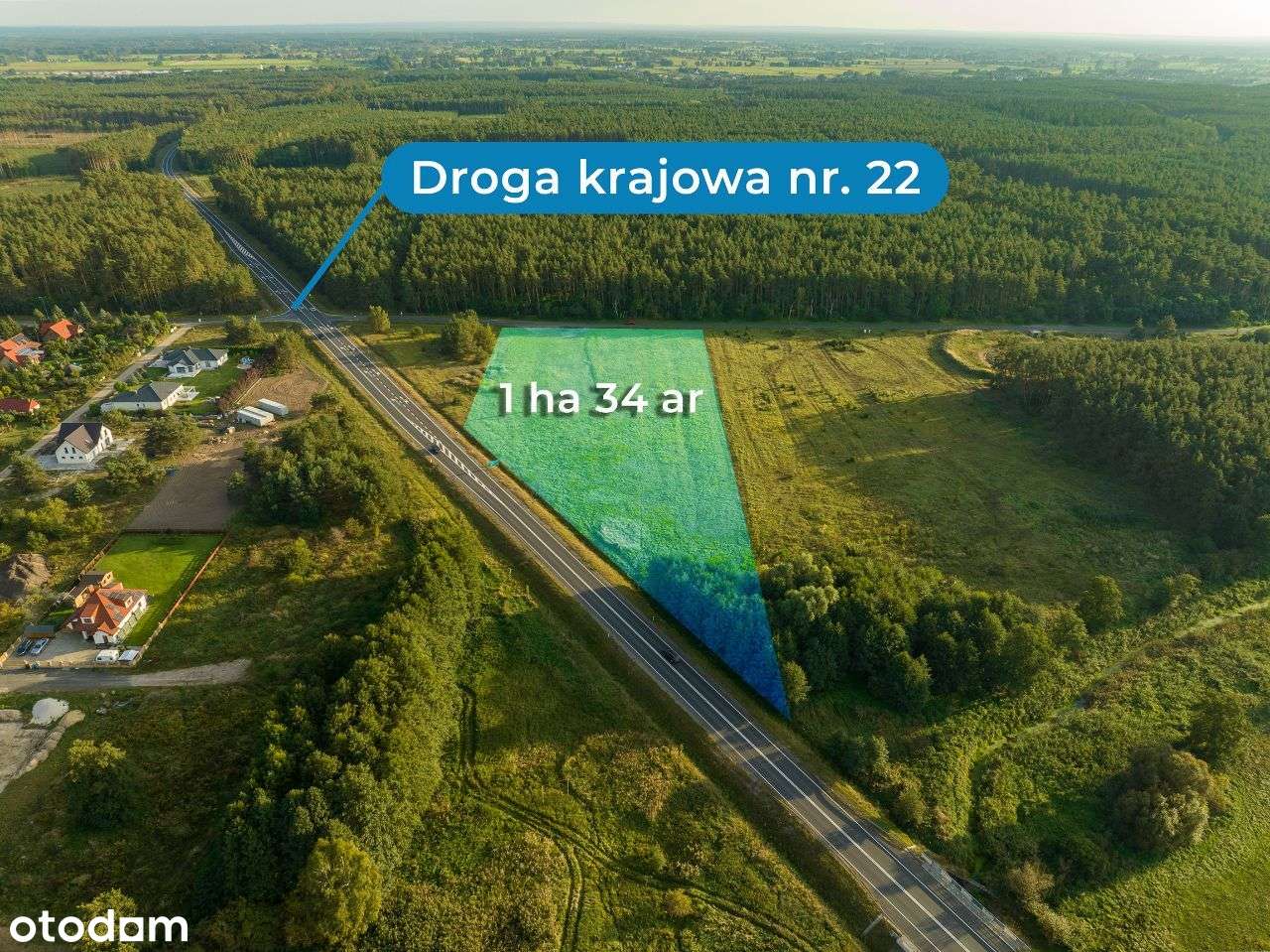 DZIAŁKA INWESTYCYJNA 13.400 m2 Gorzów przy DK22 - Pełny obrazek: 2/7