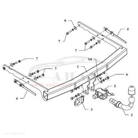 Hak Holowniczy Automat Do Ford Mondeo Sedan 2007-2014 - 3