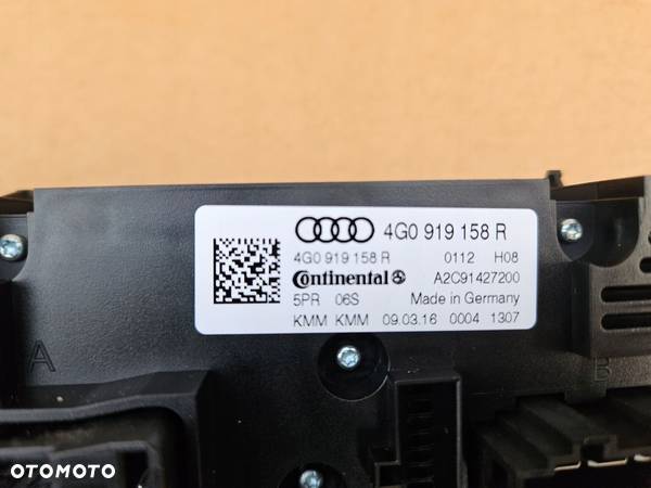 AUDI RS7 S7 A7 RS6 S6 A6 4G C7 PANEL KLIMATYZACJI TYŁ TYLNY 4G0919158R - 5