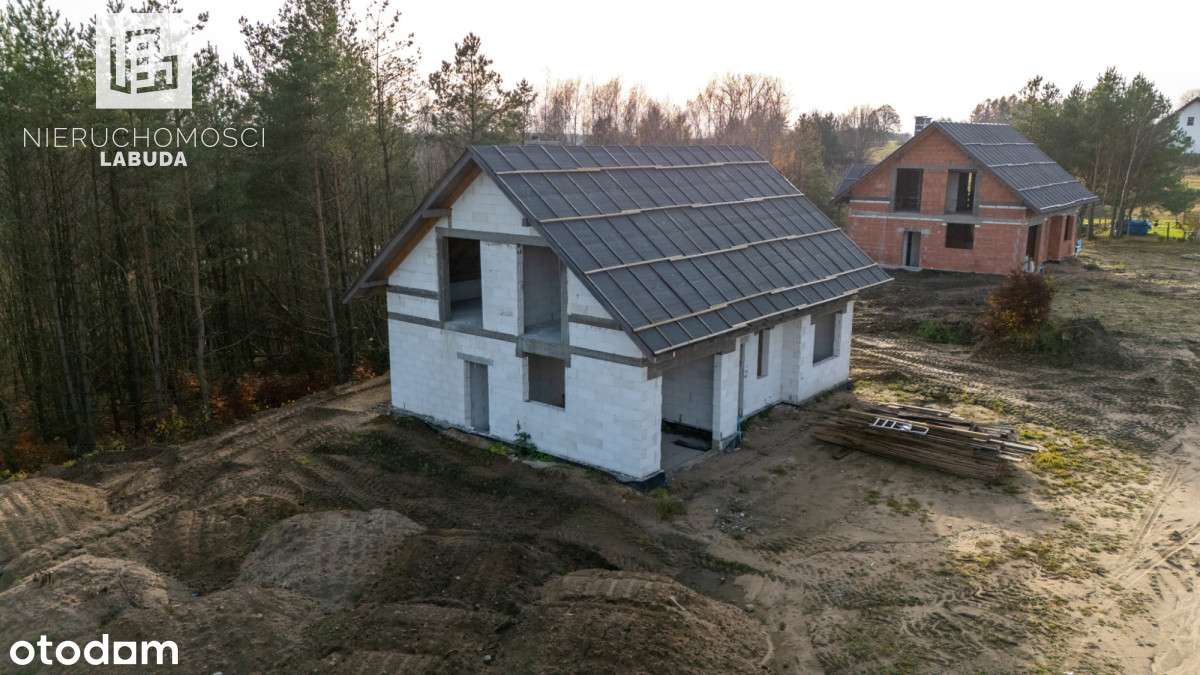 Dom przy lesie w Sikorzynie – stan surowy - Pełny obrazek: 4/9