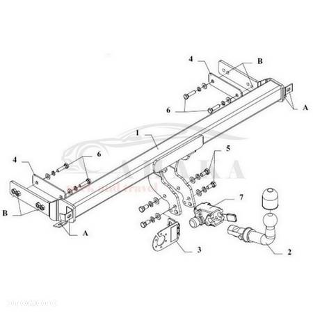 Hak Holowniczy Automat Do Vw Volkswagen Passat Sedan 1993-1996 - 3