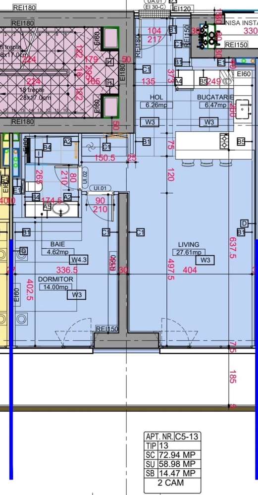 Apartament 2 camere ONE High District-9