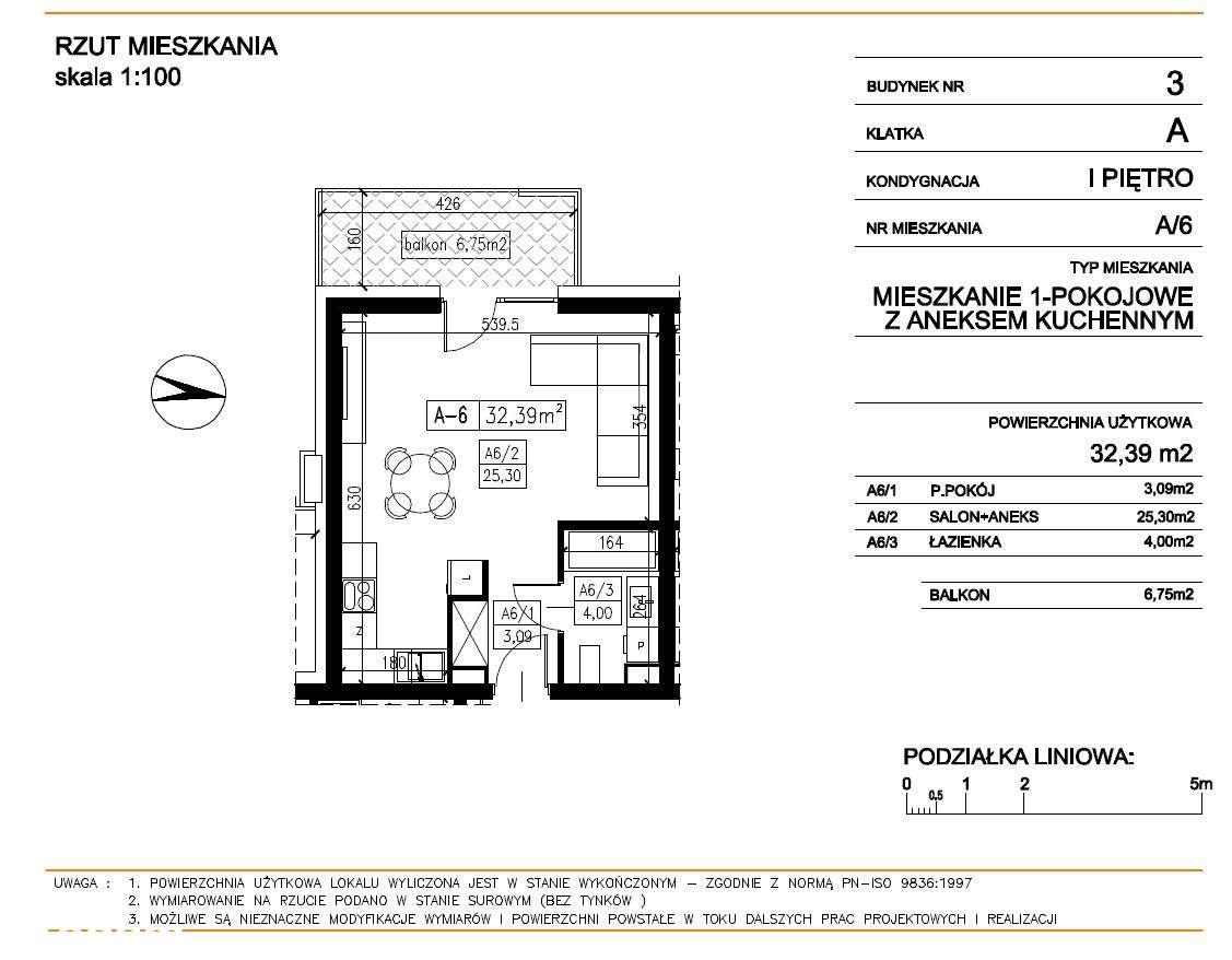Apartamenty Brzoskwiniowa Etap 3 - mieszkanie A6 - Pełny obrazek: 3/8
