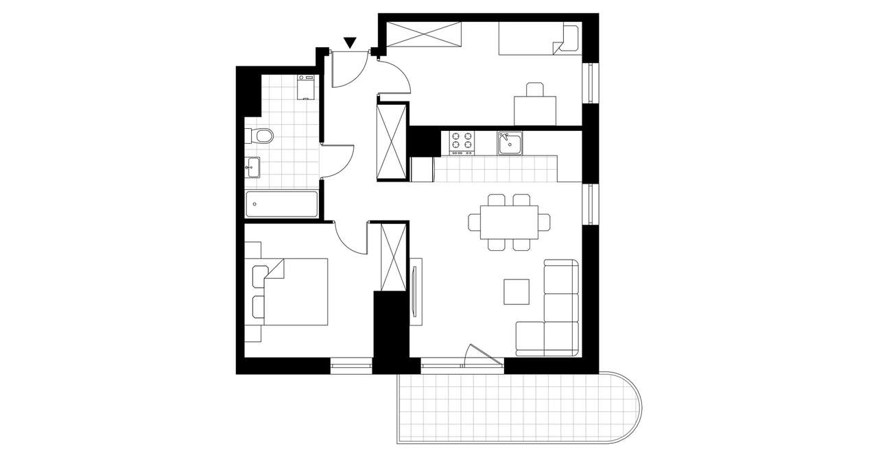 3-pokojowe mieszkanie 55m2 + balkon Bez Prowizji - Pełny obrazek: 3/6