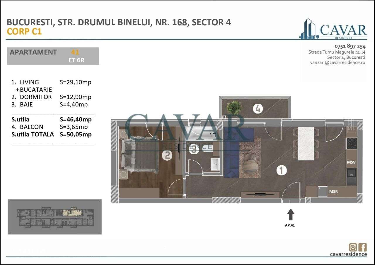 2 Camere Cavar Residence Drumul Binelui 168 Finisaje Premium-5