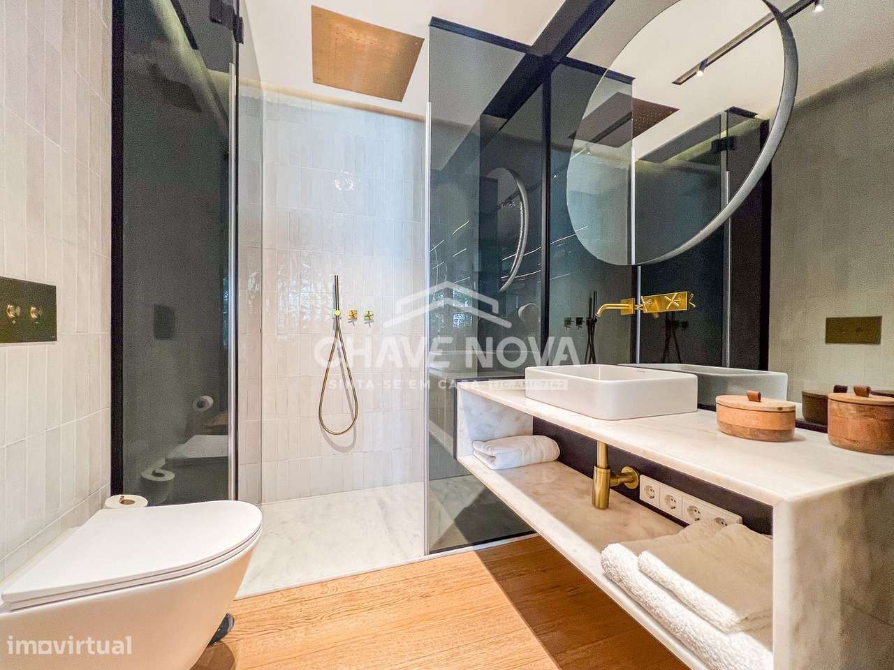 Apartamento T1  c/ Vistas Rio Douro e Lugar de Garagem em Canidelo - Grande imagem: 5/24