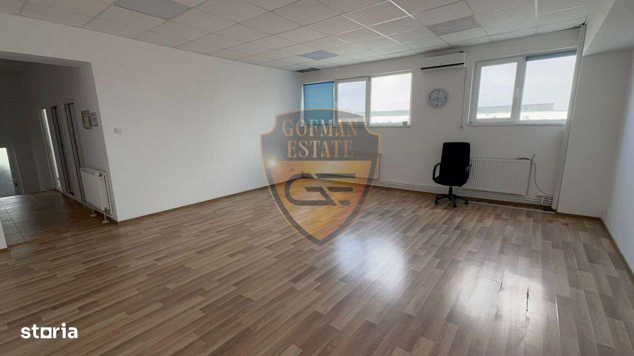 Spatiu birou, parcare, Zona Industriala, 100 mp utili, centrala, A/C, - Imagine principală: 1/15
