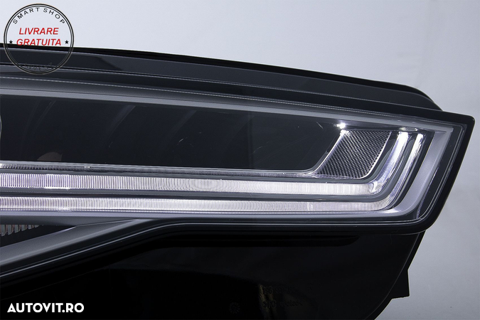Faruri Full LED Audi A6 4G C7 (2011-2018) Facelift Matrix Design Semnalizare Dinam- livrare gratuita - 12