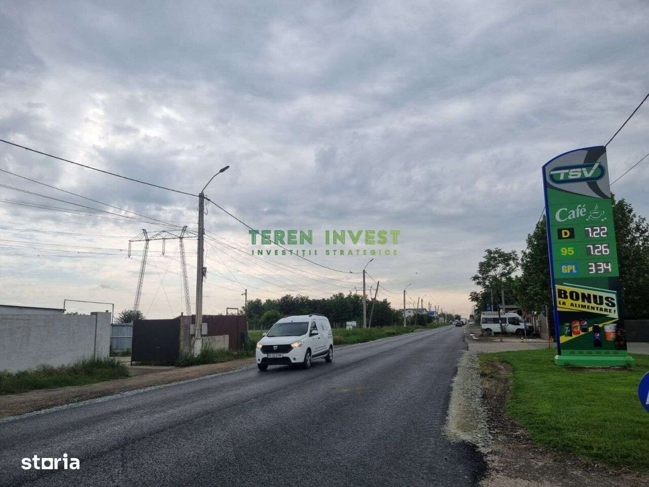 TEREN 5.4 HA PARCELABIL  PUZ APROBAT - DN 4 FRUMUSANI - Imagine principală: 2/4