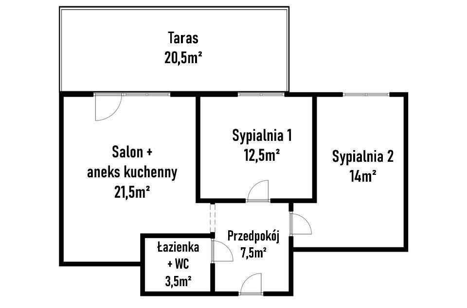 Wygoda, taras i świetna lokalizacja!-13