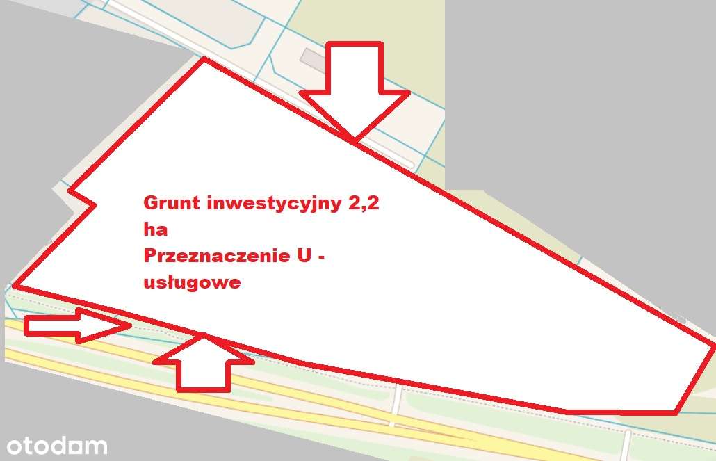 Działka inwestycyjna pod magazyn węzeł DK10-9