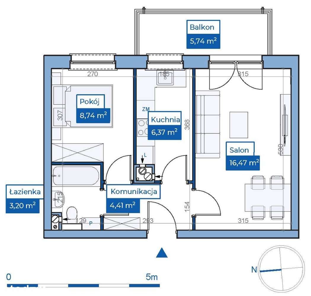 Osiedle Sterowców | budynek S17 | mieszkanie 8 - Pełny obrazek: 2/10