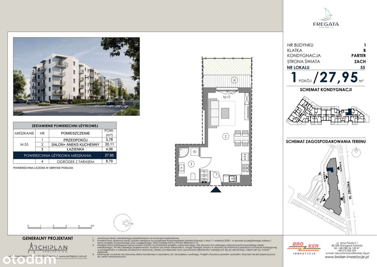 1-pokojowe mieszkanie 27m2 Bezpośrednio - Pełny obrazek: 2/5