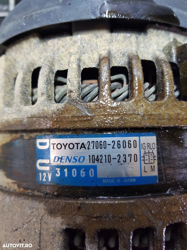 Alternator Toyota Rav 4 III Facelift 2.2 Diesel 2010 - 2012 150CP 2200CC 2ADFHV 2ADFTV (642) ... - 5