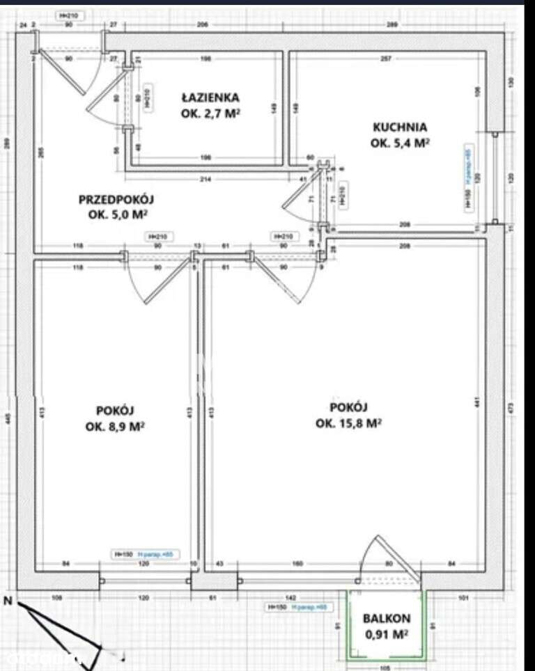 38m2 na zielonej Sadybie!-9