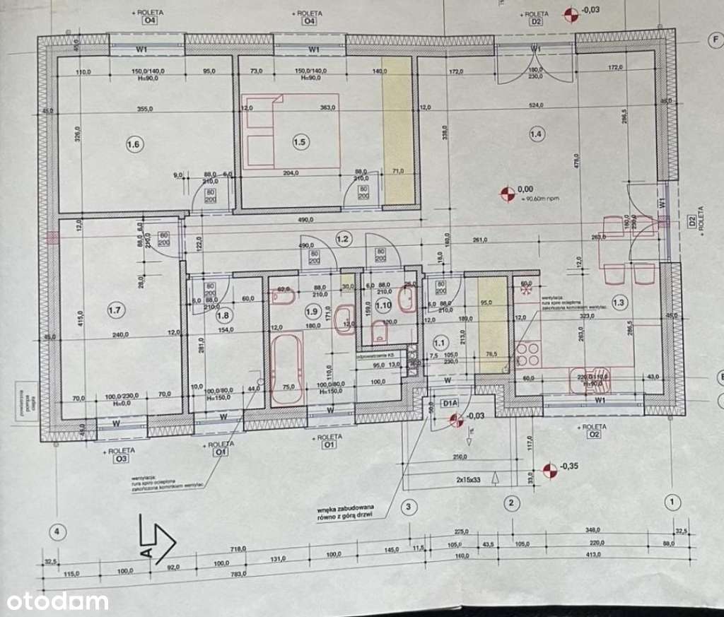 1z 2 domów jednorodzinnych90 m2 w Dolsku, pełne media, działka 1000m2-3
