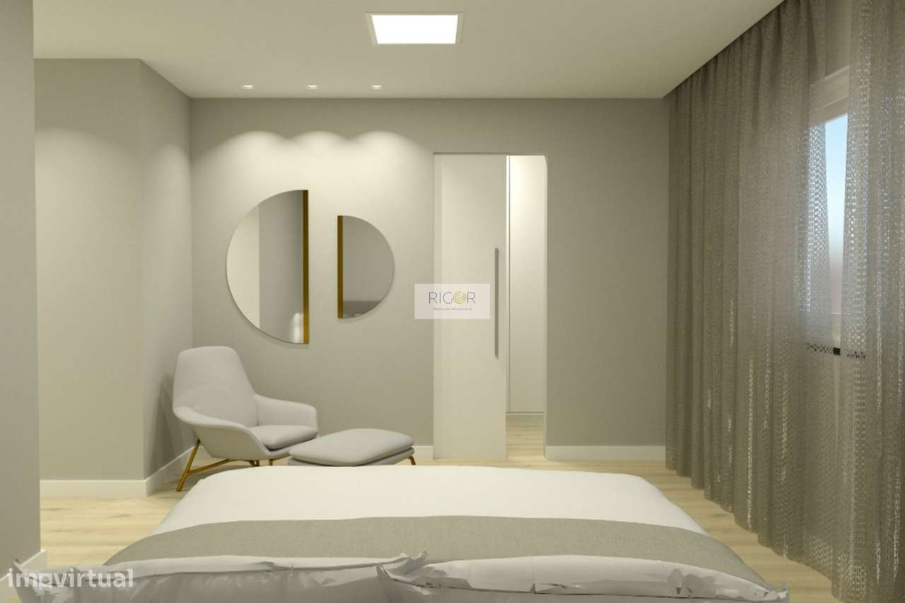 Moradia T3 de 2 frentes e jardim em construção em Águas Santas-7