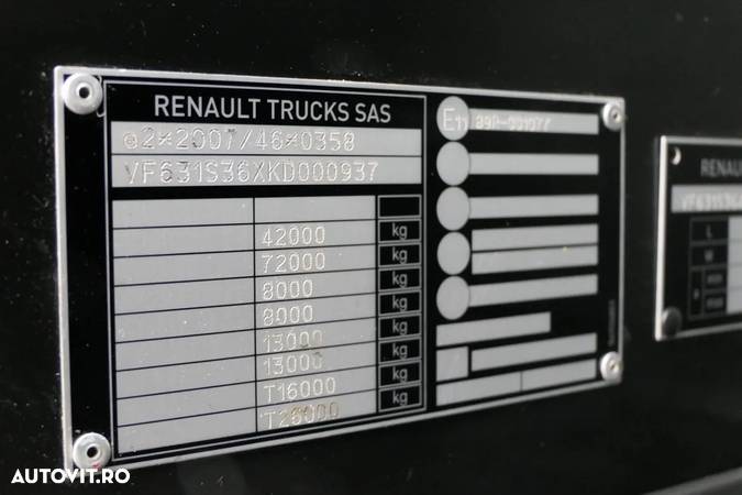 Renault K 480 / 8x4 / BASCULANTE SPATE / HYDROCLAP / 2019 / EURO 6 - 34