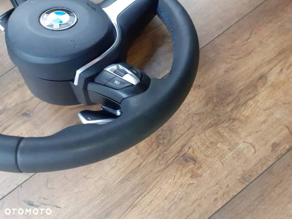 KIEROWNICA MULTIFUNKCYJNA SKÓRA ŁOPATKI F1 M5 MPAKIET BMW LCI F10 F11 - 12