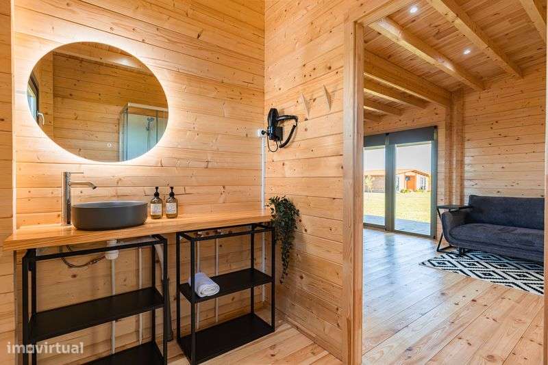 Casa de Madeira 60m2 (Pinho Nórdico Maciço) - Grande imagem: 5/6