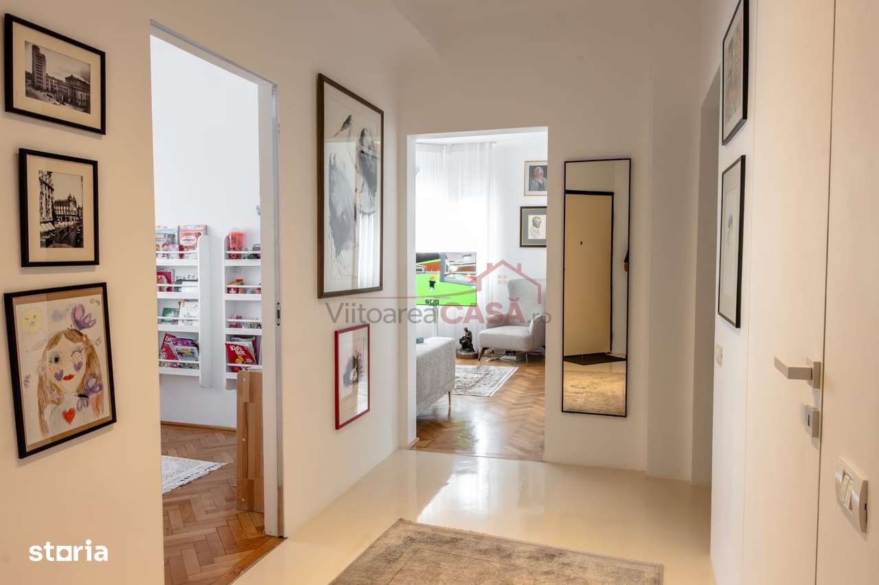 Pta Romana - 4 camere renovat complet - vedere deschisa spre parc-0