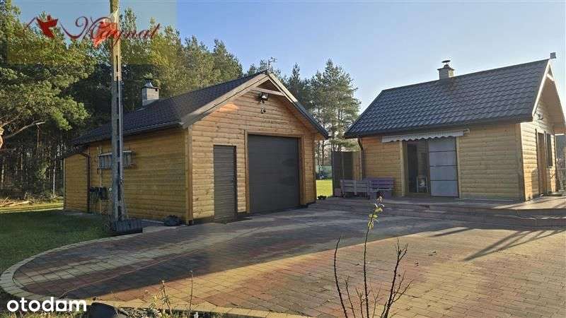 Atrakcyjny dom drewniany całoroczny na dużej dział-5