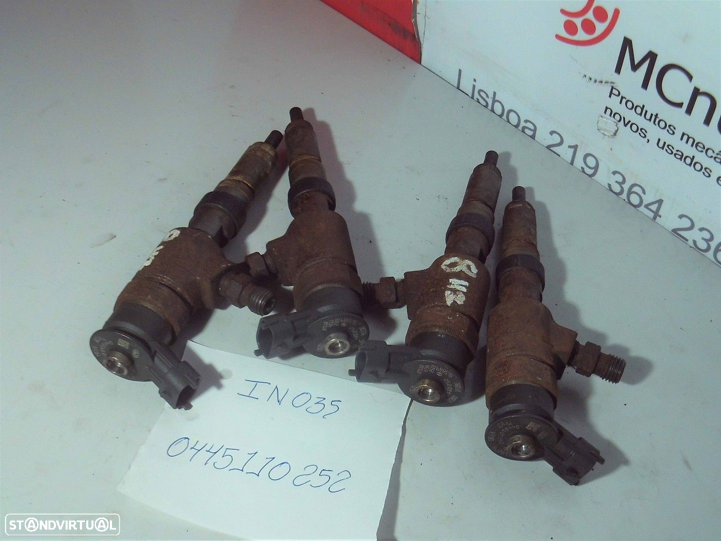 Injector Usado REF. O445110252 | PEUGEOT/Citroen/ 1.4Hdi - 8HZ/8HS - 4