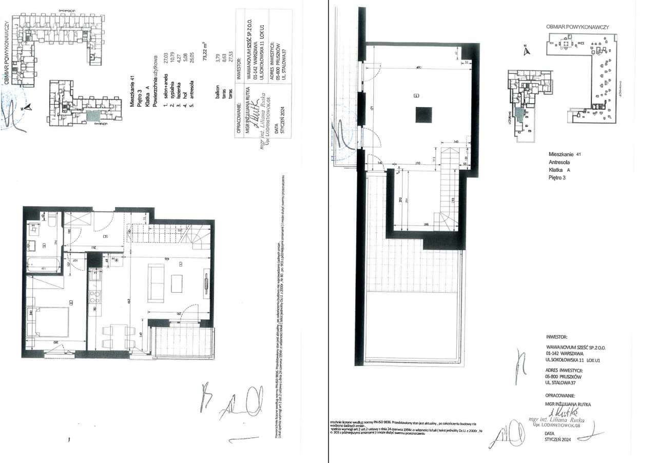 Dwupoziomowe mieszkanie z dużym tarasem-19