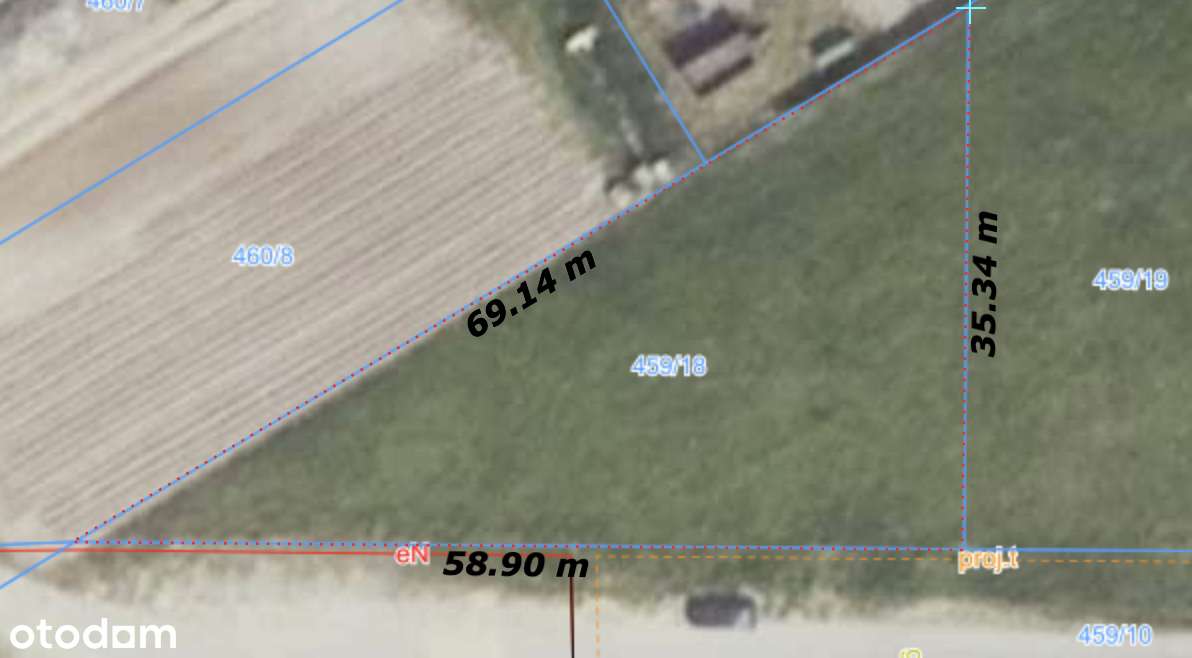 Działka budowlana z MPZP koło Suchego Lasu, gaz, prąd, 1058m-4