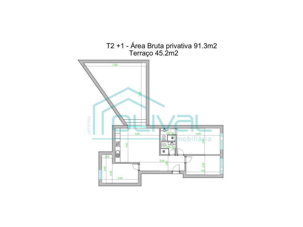 Centro de ALverca T2+1 +Terraço Remodelado-20