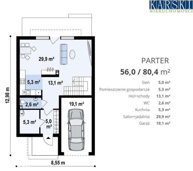 Bliźniak - 152m2, Różnowo, Stan deweloperski-9