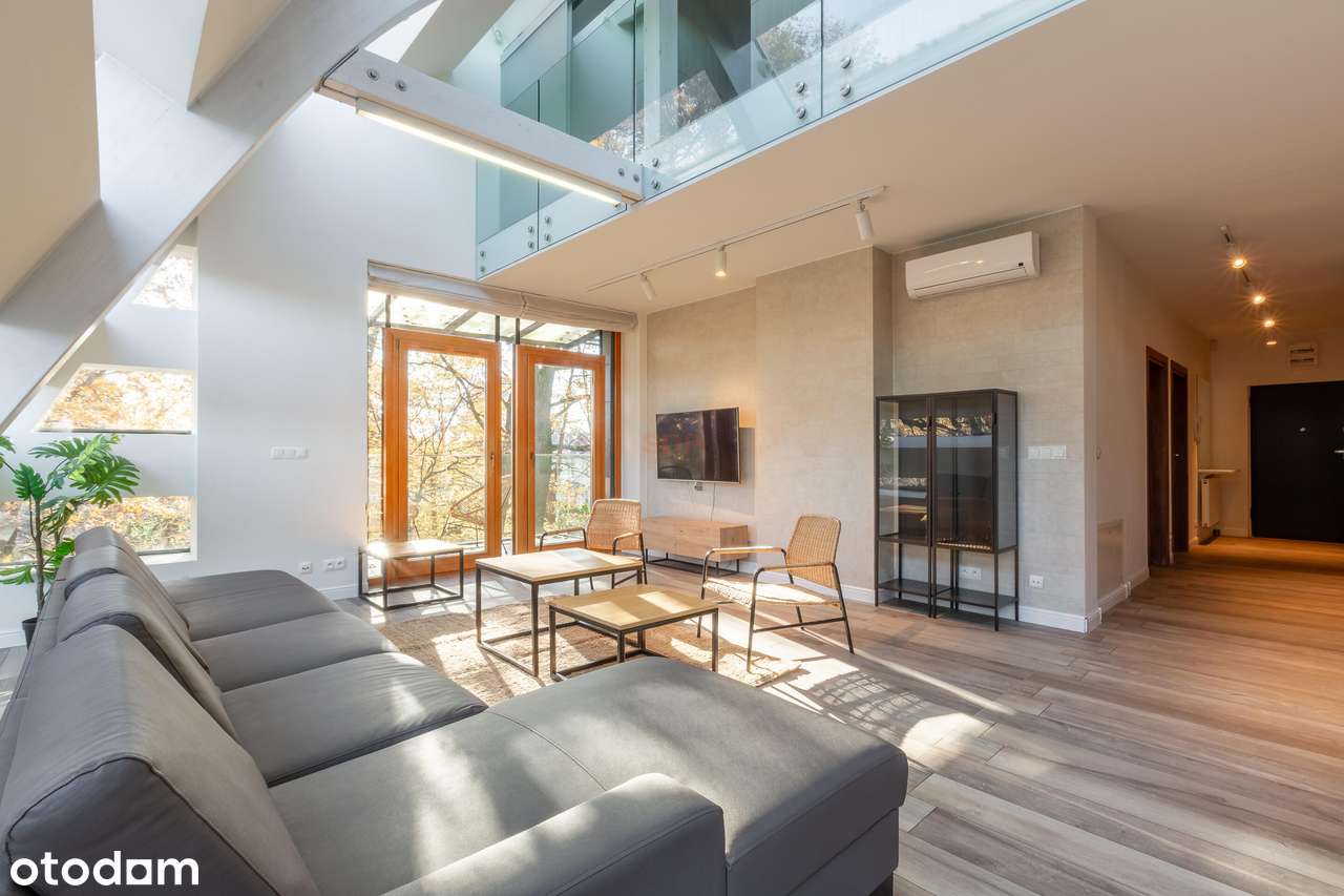 Dwupoziomowy apartament | Garaż | Klimatyzacja | Zieleń |