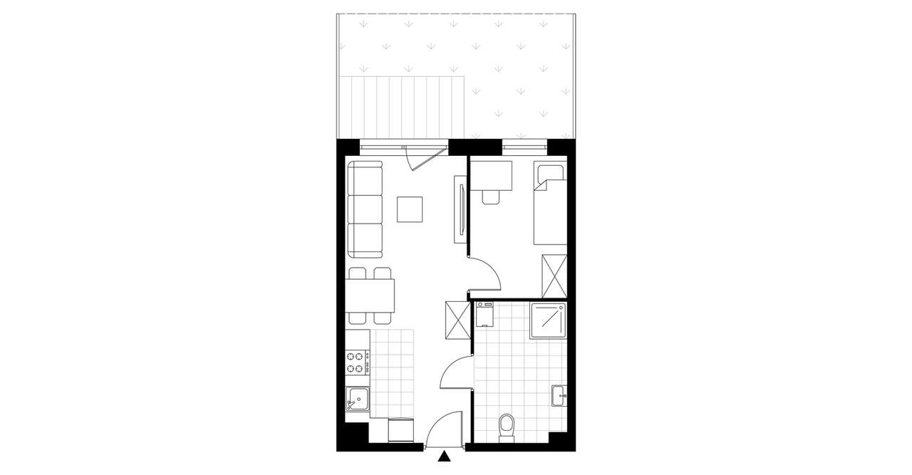 2-pokojowe mieszkanie 34m2 + ogródek Bez Prowizji - Pełny obrazek: 3/8