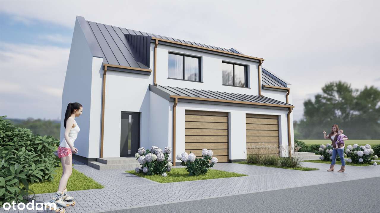 Dom w zabudowie dwulokalowej 117m2 ! Działka ze ścianą LASU-2