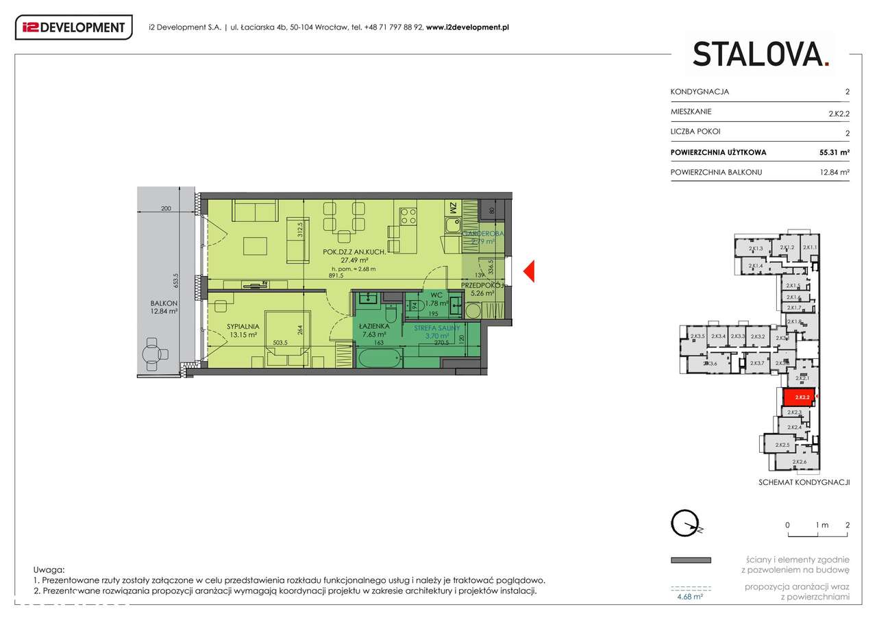 Stalova | mieszkanie 2-pok. | 2.K2.2 - Pełny obrazek: 2/4