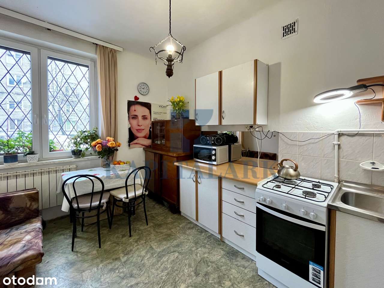 Kawalerka 35,49m2 | kamienica | Plac Hallera | parter |-7