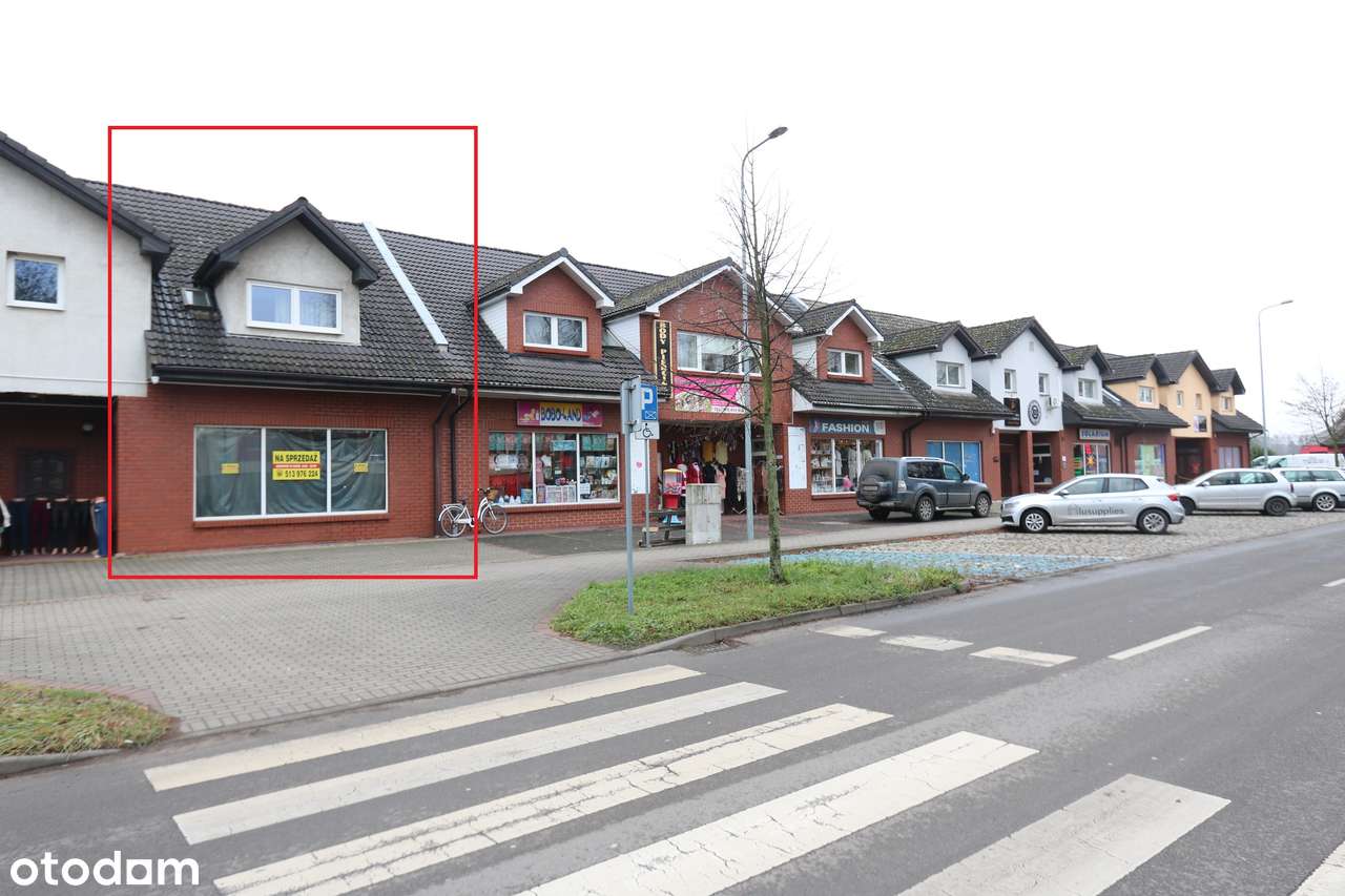 Duże pomieszczenie na PARTERZE z WITRYNĄ/na piętrze dwa pomieszczenia,-3