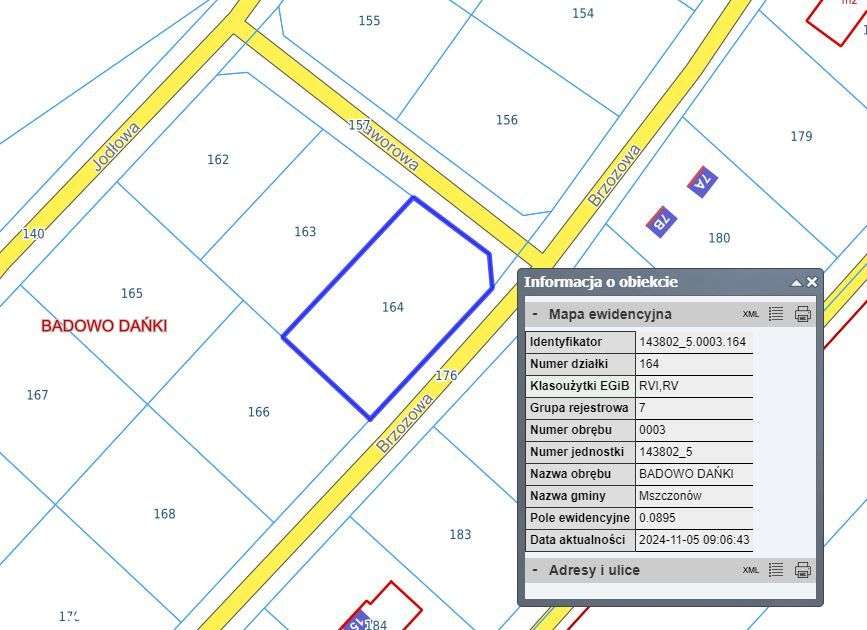 działka budowlana 895 m² – Badowo-Dańki - Pełny obrazek: 4/5