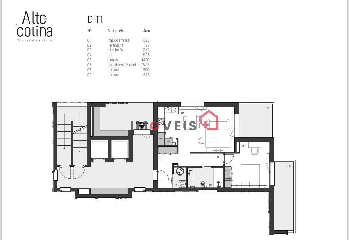 Apartamento T1 - Alto da Colina  -  Leiria - Grande imagem: 3/13