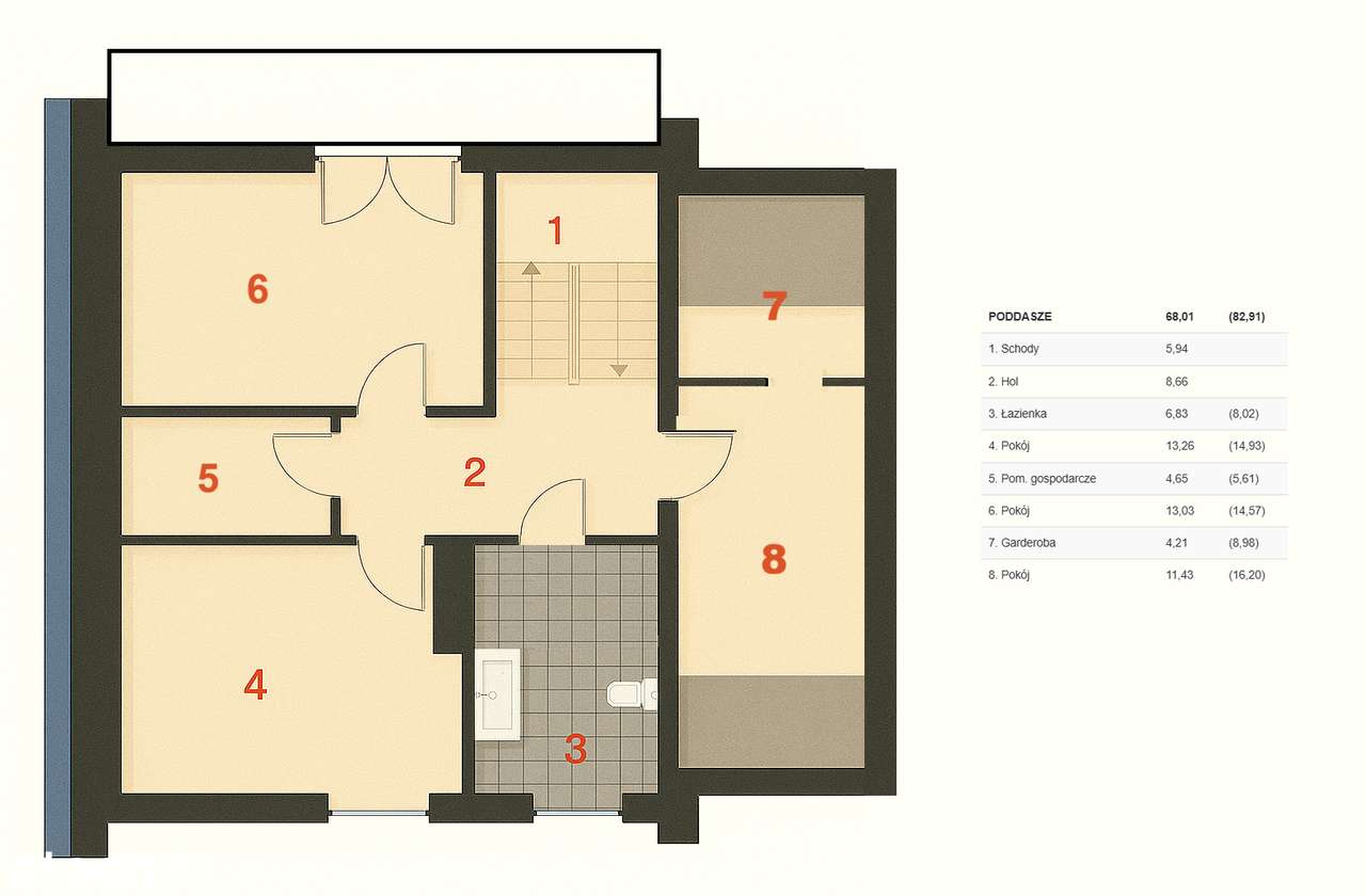 Dom jednorodzinny z garażem, super lokalizacja obok pałacu w Bystrzycy - Pełny obrazek: 4/12