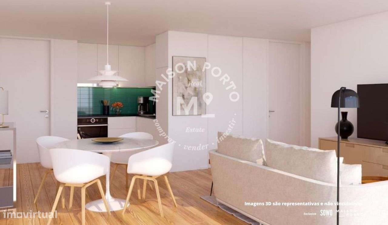 Apartamento T1 com Varanda, Piscina e Jardim, em Espinho - Grande imagem: 5/15