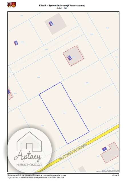 działka Biernatki gm. Kórnik 923 m2-1