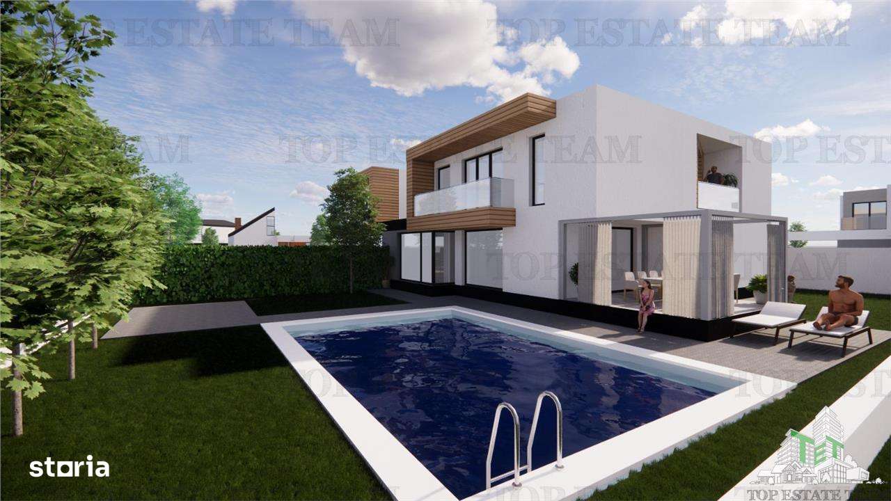 Vile premium cu garaj si piscina in Tunari-0