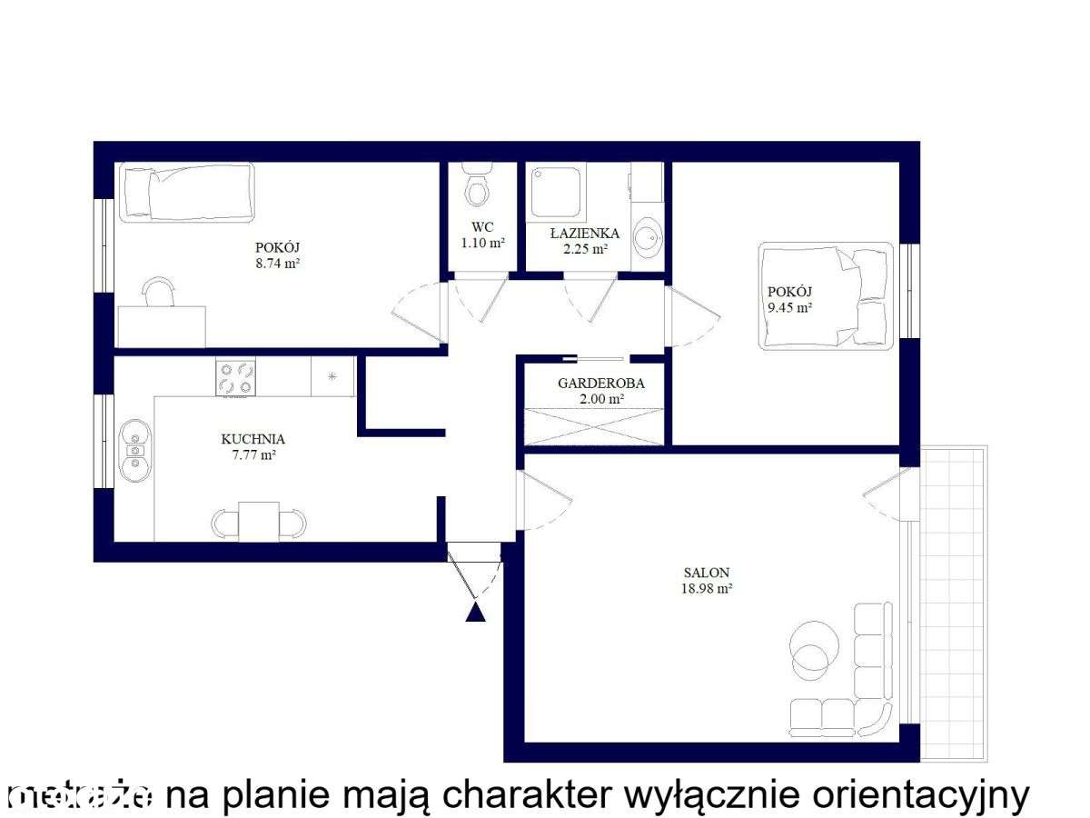 Rozkładowe trzy pokoje na Retkini z balkonem - Pełny obrazek: 5/20