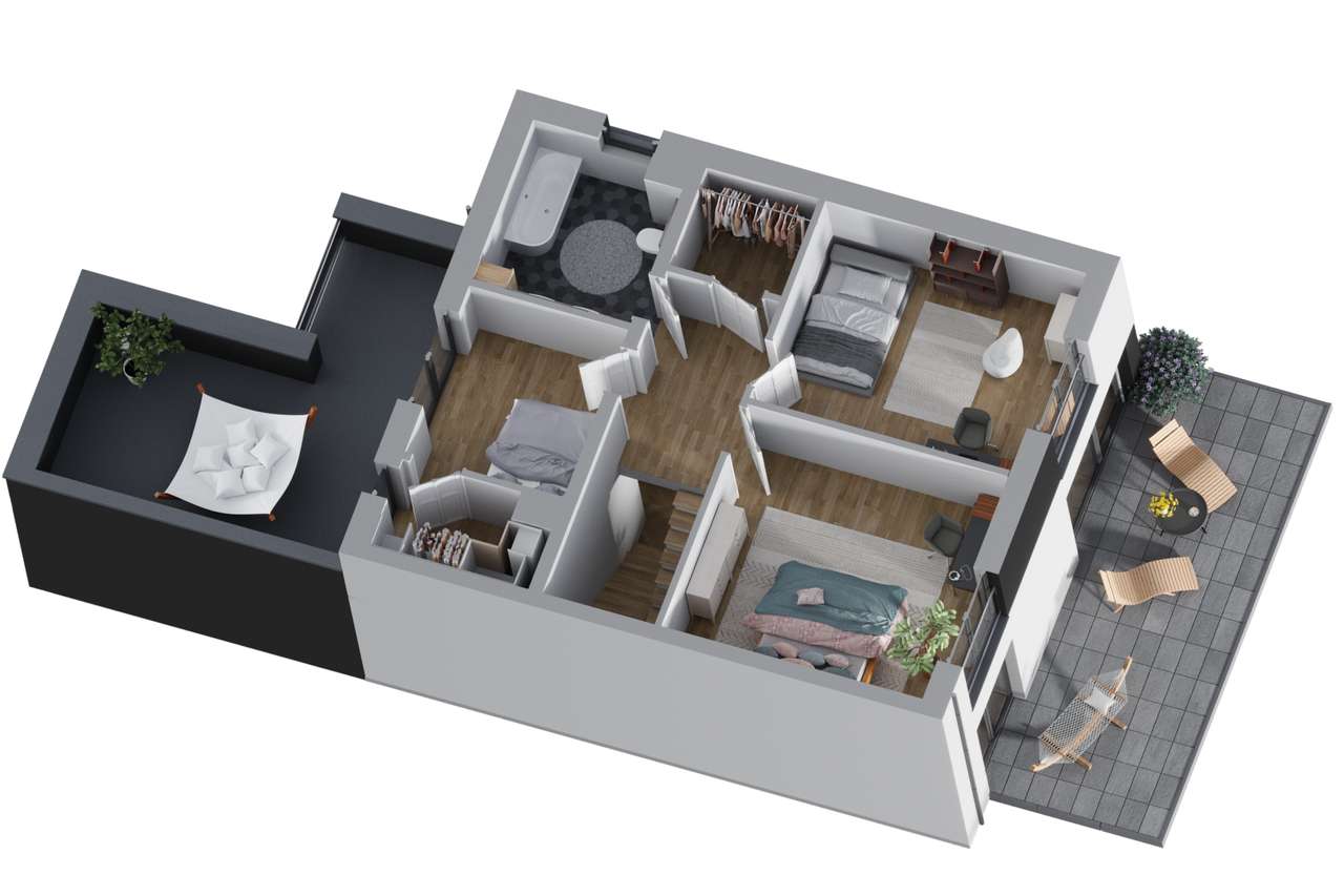 Nowe domy w Nowosolnej z furtką do lasu-9