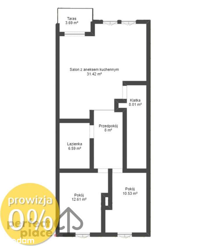 Bezczynszowy apartament w szeregówce_Kamionka-9