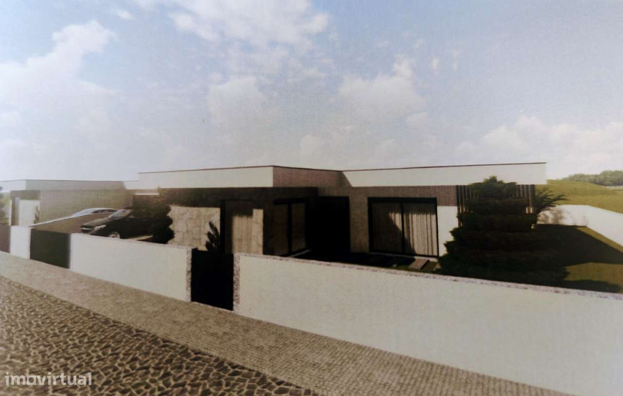 Moradia moderna com jardim, garagem e vista montanha-5