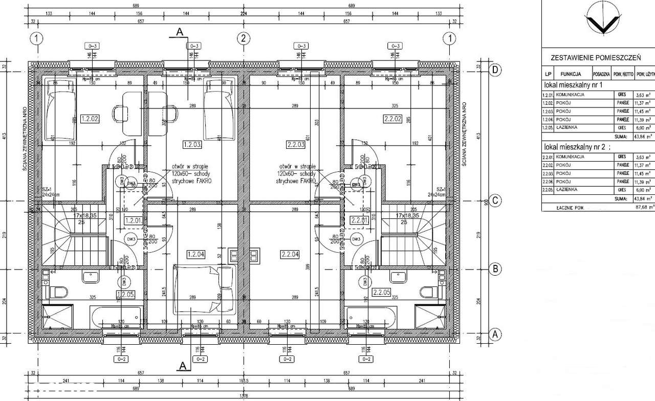 Rokietnica bliźniak - blisko dworca PKP -ogrz. podłogowe -strych-VIDEO-19
