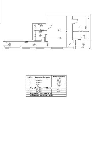Apartament 2 camere decomandat cu loc de parcare inclus - Dezrobirii-5