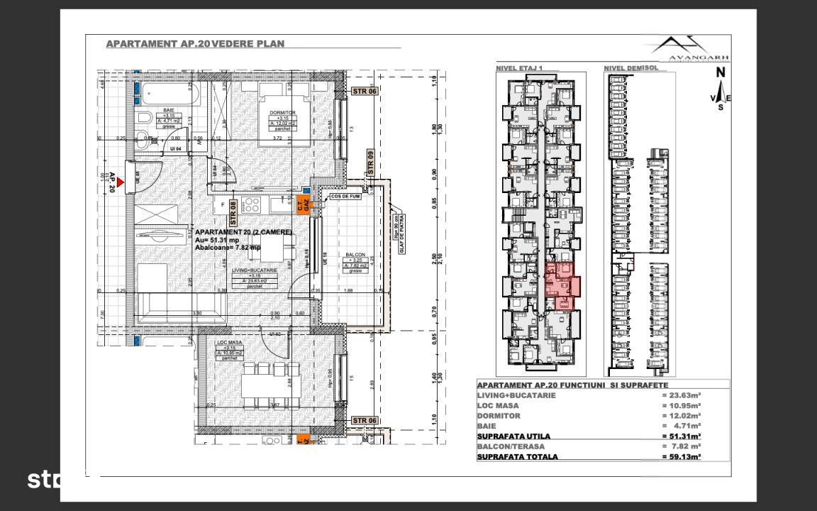 Ansamblu rezidential exceptional cu apartamente de 2 si 3 camere, zona